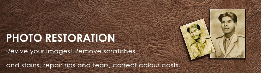 Revive your images! Remove scratches and stains, repair rips and tears, correct colour casts.