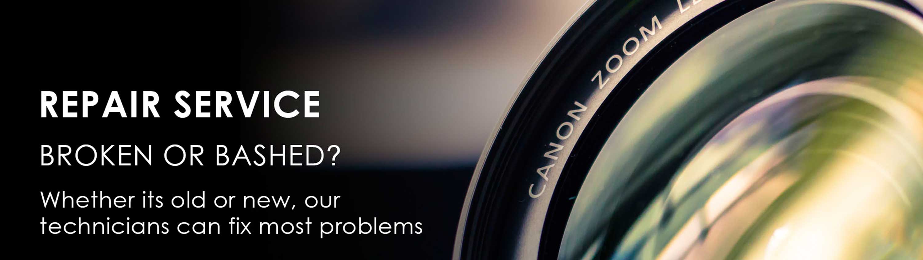 Camera repair Service. Broken or bashed? Whether its old or new, our technicians can fix mist problems.
