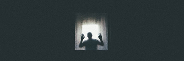 screaming person in silhouette