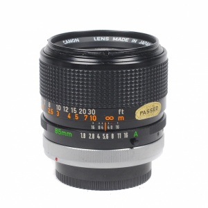 Used Canon FD 85mm F1.8 S.S.C. skearsphoto.com