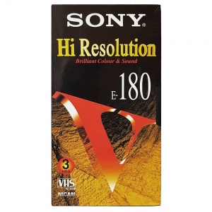 Sony VHS E180 VHS 3 Hour Tape - 3 Pack