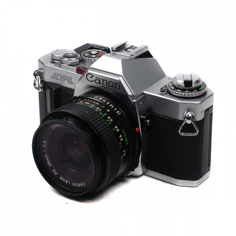 Used Canon AV-1 + FD 28mm F2.8
