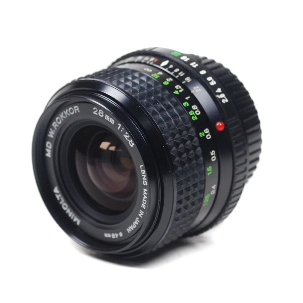 MINOLTA MD ROKKOR 28mmF2.8 単焦点広角レンズ 【Working product