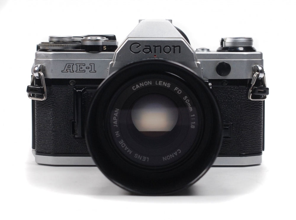 Used Canon AE-1 with 50mm F1.8 Film Camera
