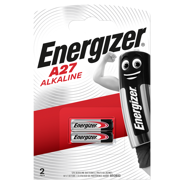Energizer A27 12V Alkaline Battery Twin Pack