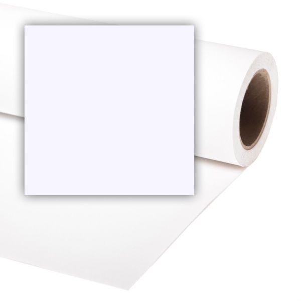 Colorama Half-Width Paper Background - Arctic White