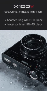 Fujifilm Weather-Resistant Kit X100V Black (Adapter Ring & Protector Filter)